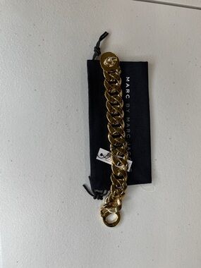 Marc by Marc Jacobs Polished Gold Curb Chain Bracelet
